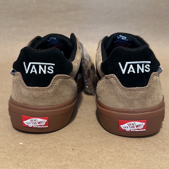 Vans Men’s Wayvee Pop Cush Waffle Cup Skate Shoes Tobacco Brown Black - Picture 3 of 9